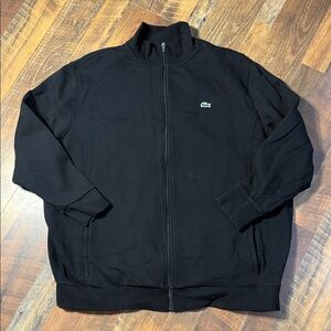 Lacoste Sport Full Zip Fleece Sweatshirt Jacket Black 3XLB